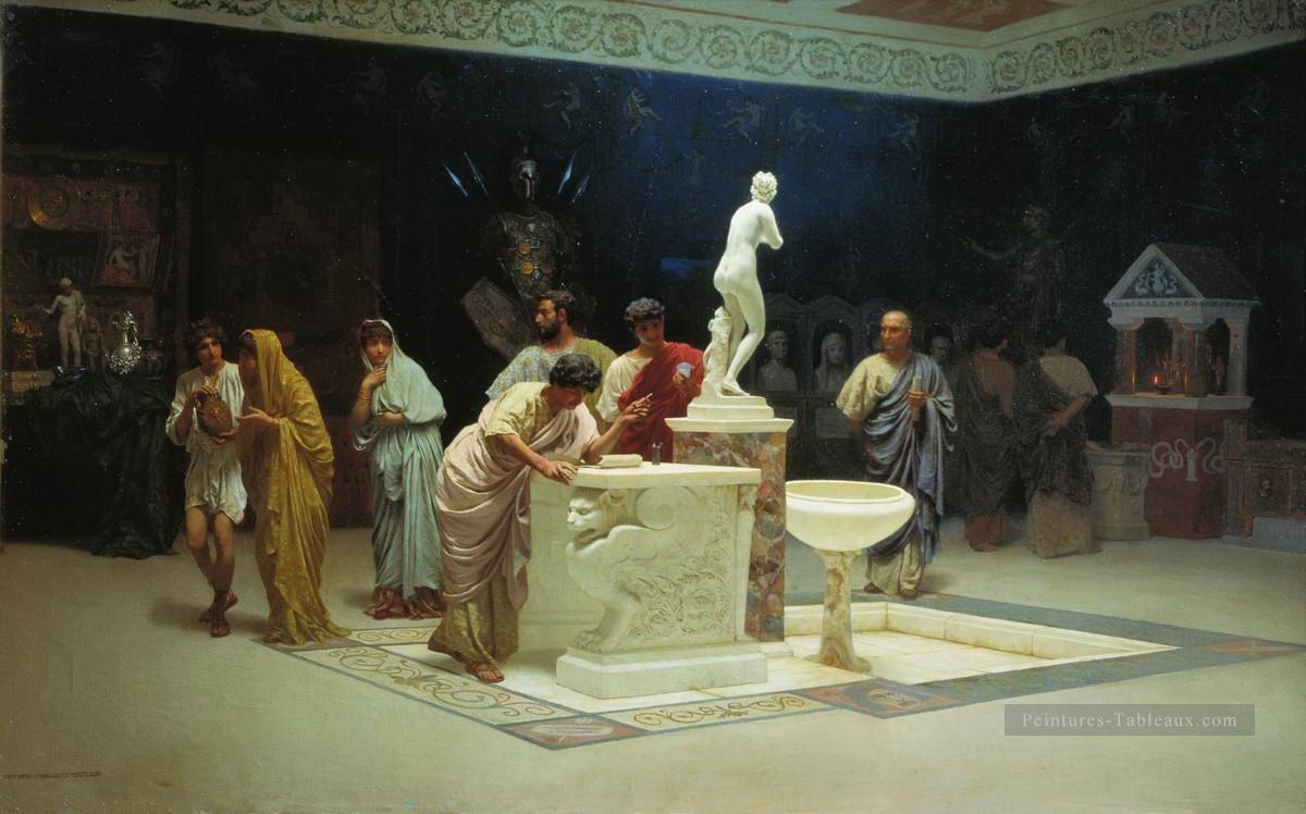 Reception à Maecenas Stephan Bakalowicz Ancient Rome Peintures à l'huile